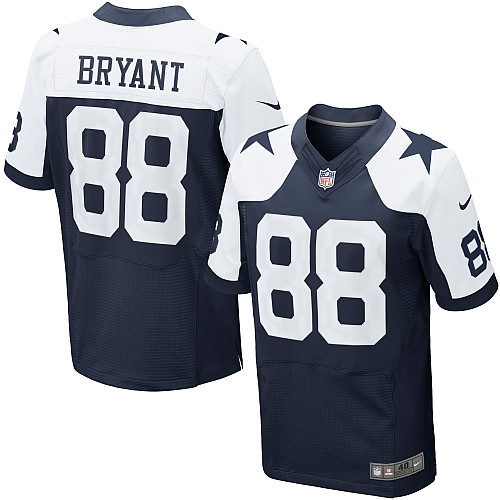 Men's Elite Dez Bryant Nike Jersey Navy Blue Alternate - #88 Throwback NFL Dallas Cowboys